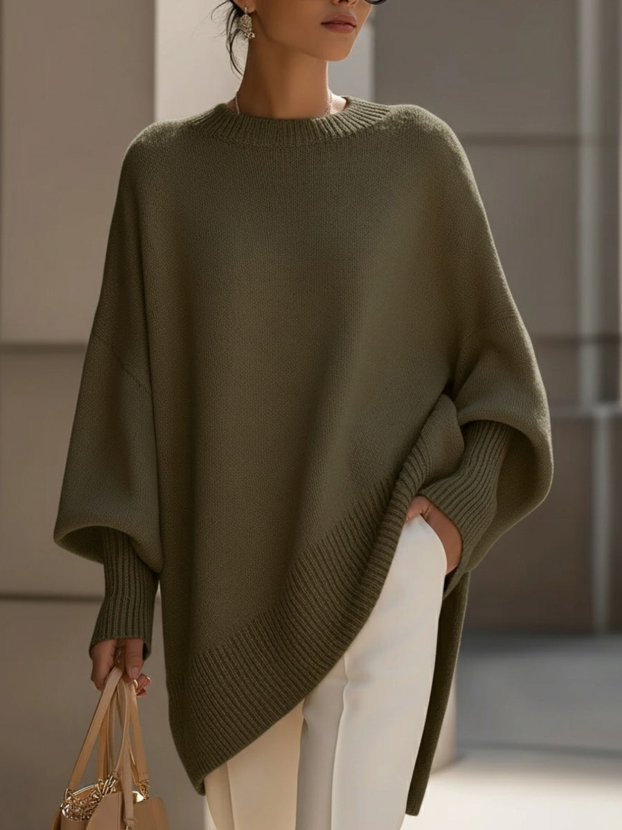 Alix | Pull Oversized en Coton et Acrylique Mélangés