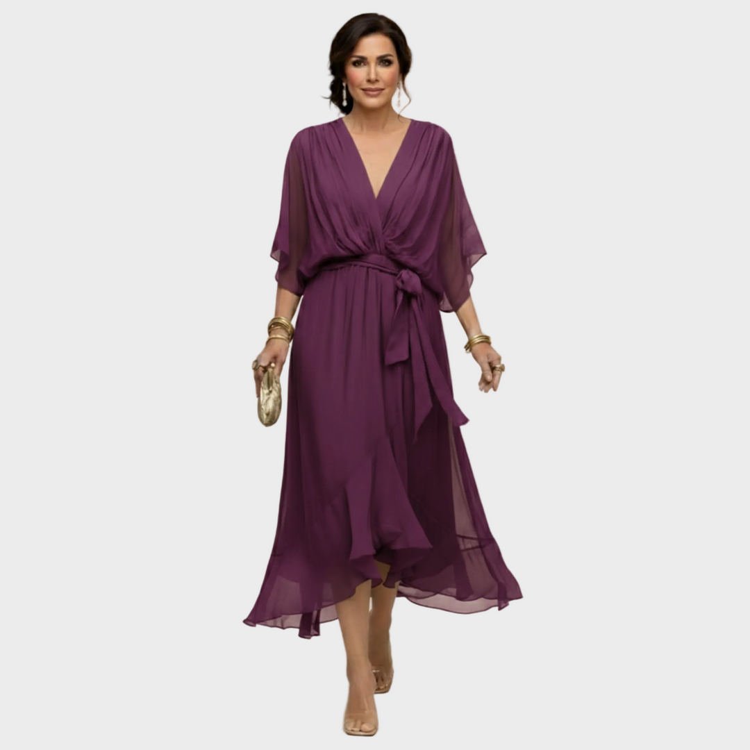 Inès | Robe avec décolleté en V