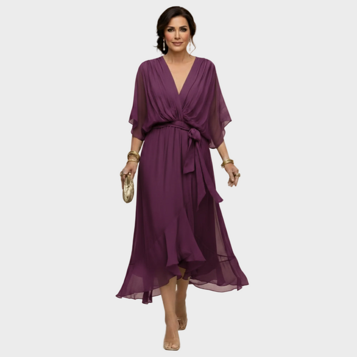 Inès | Robe avec décolleté en V