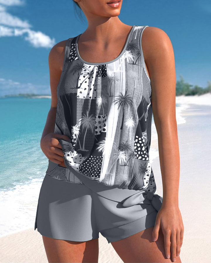 Ensemble de maillot de bain tankini imprimé coco