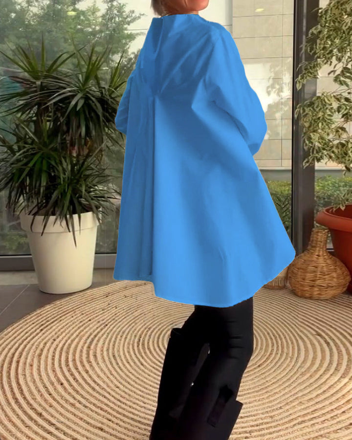 Haut de couleur unie style de déplacement