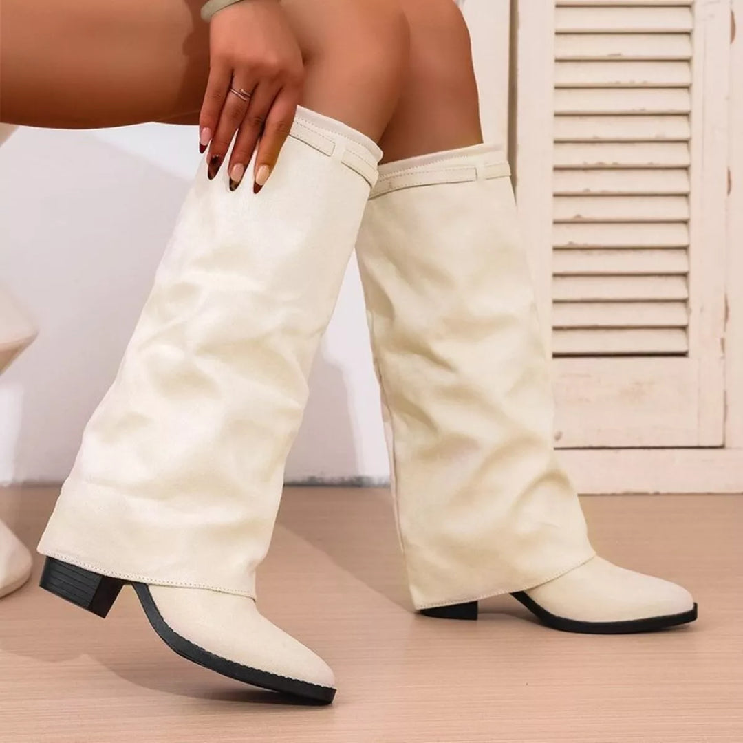 Shannon | Bottes à talon bloc bout pointu