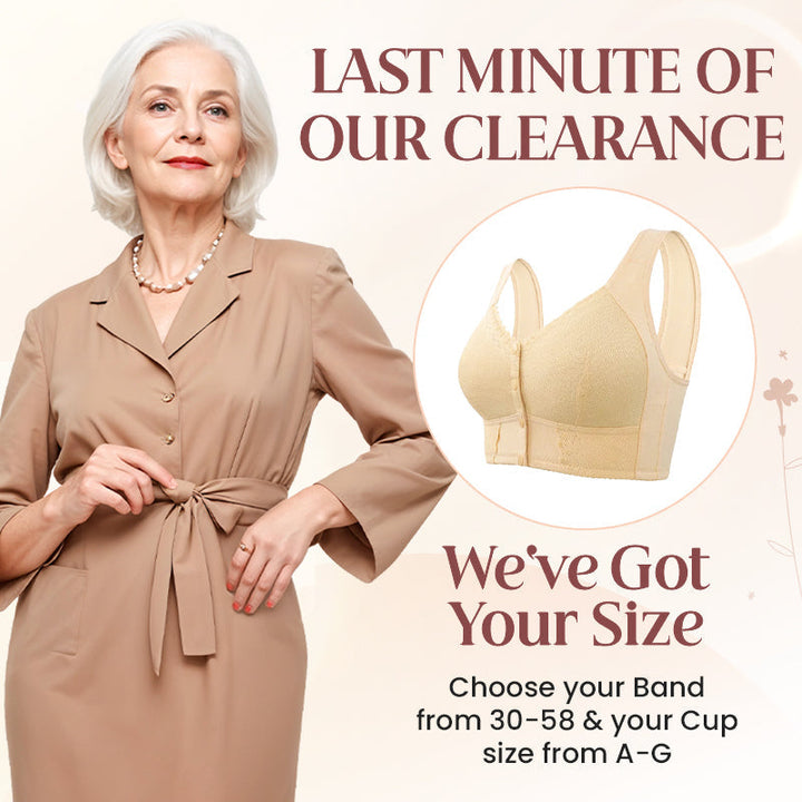 Fermeture avant Soutien-gorge respirant pour Seniors
