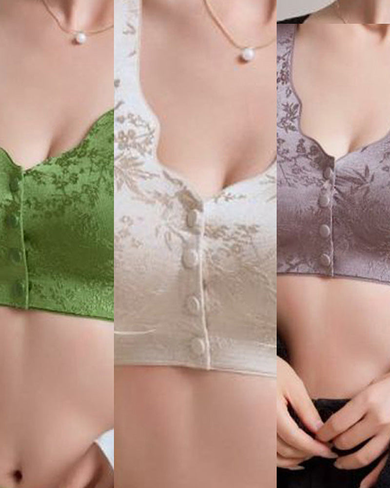 Confort Fermeture Avant & Soutien-Gorge Sans Armature Et Sans Couture