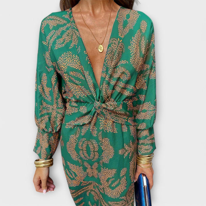 Inès | Robe Élégante aux Manches Longues