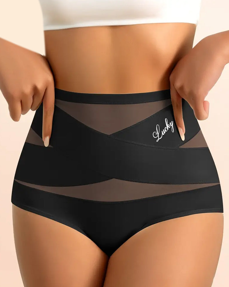 Sous-Vêtements Femme Taille Haute Sans Couture Contrôle Du Ventre Rehausse Fessier