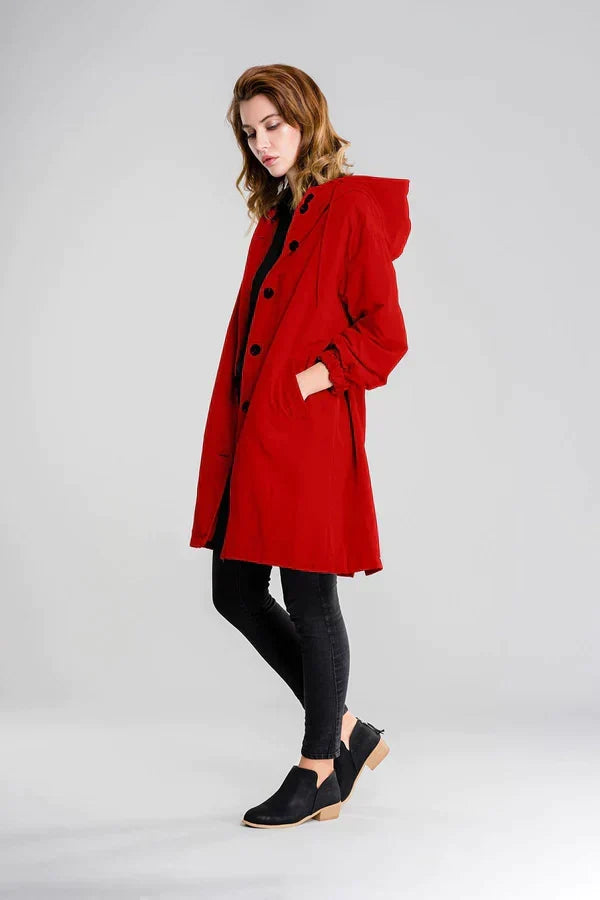 Lewis | Veste imperméable avec fermeture à boutons pour femme