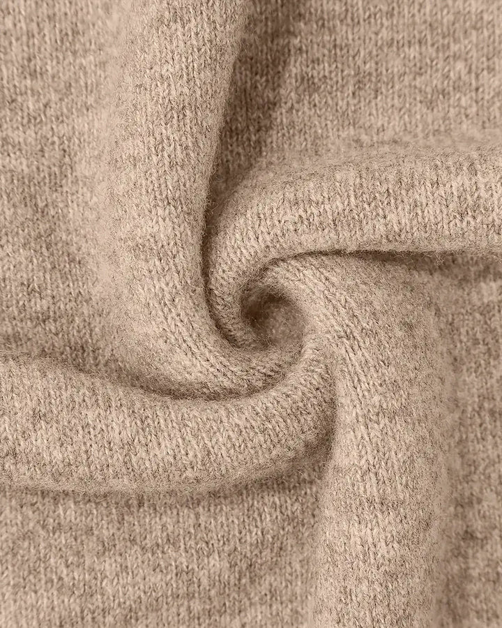 Pull Col Montant Imprimé Contrasté