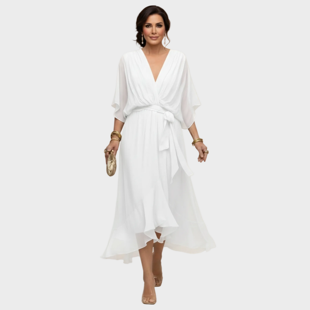 Inès | Robe avec décolleté en V