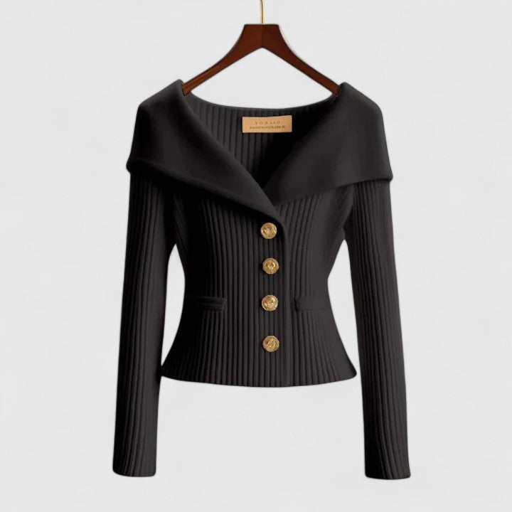 Margaux | Veste en Maille à la Ligne Élégante