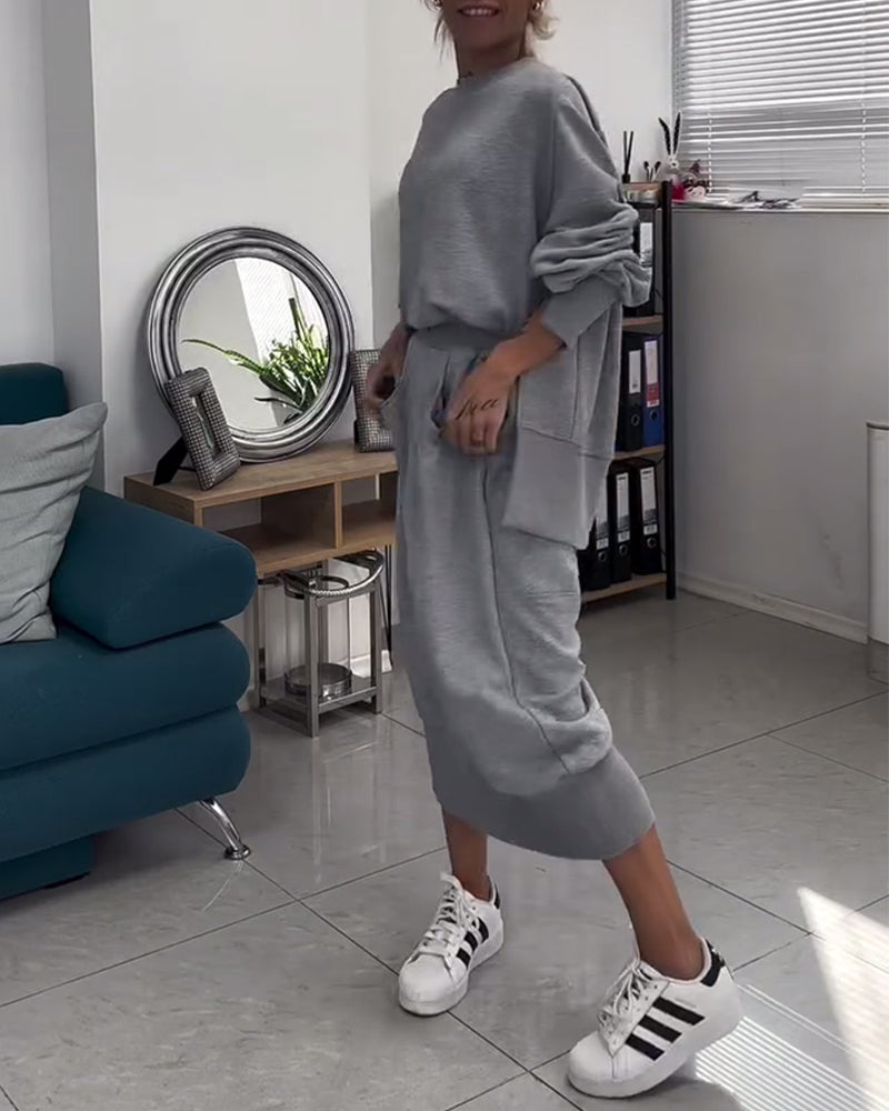 Sweat & Jupe Ensemble Coordonné
