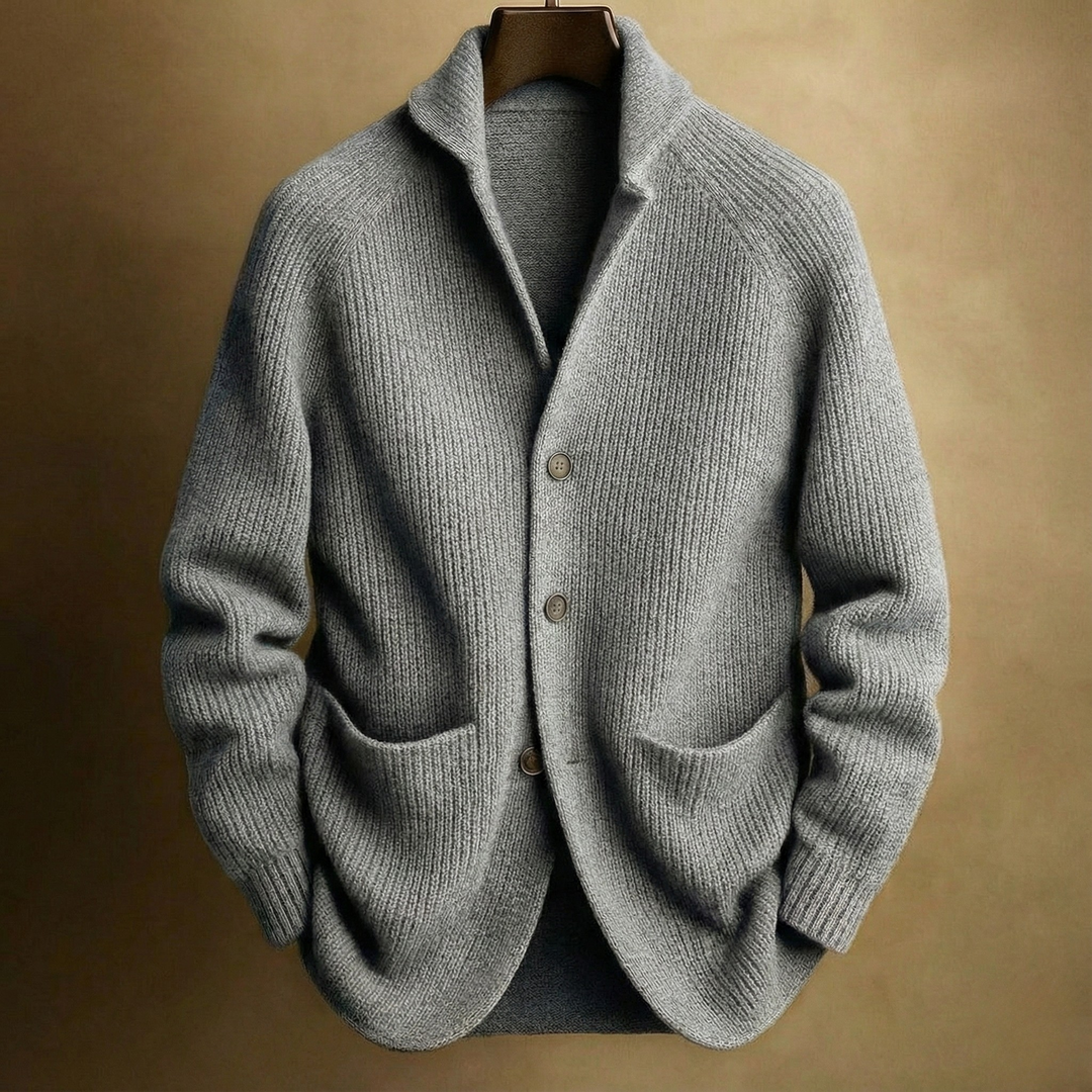 Raphaël | CARDIGAN EN LAINE CÔTELÉE POUR HOMME