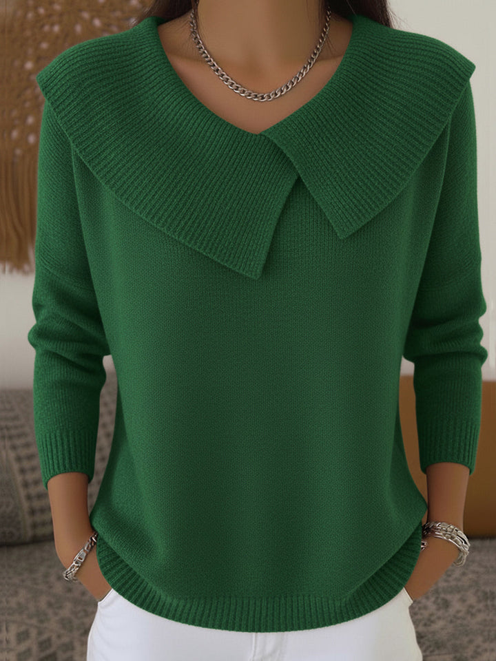 Élise | Pull Enveloppant au Col Douillet