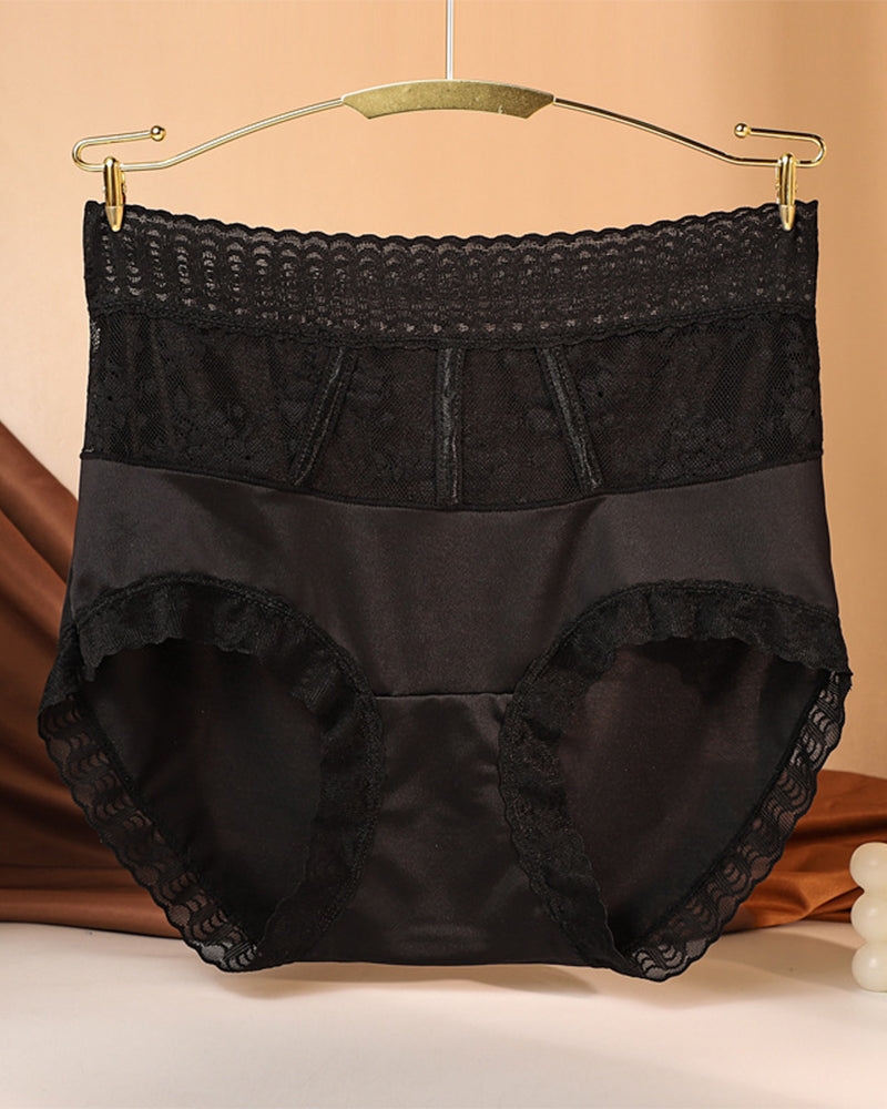 Culotte Taille Haute En Dentelle Pour Femmes