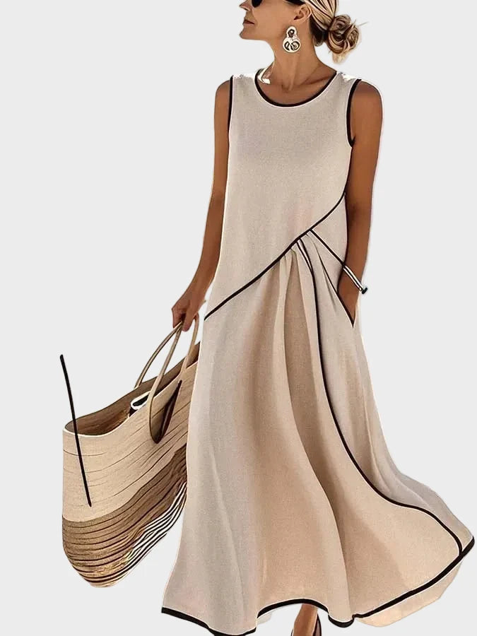 Élise | Robe Élégante Sans Manches