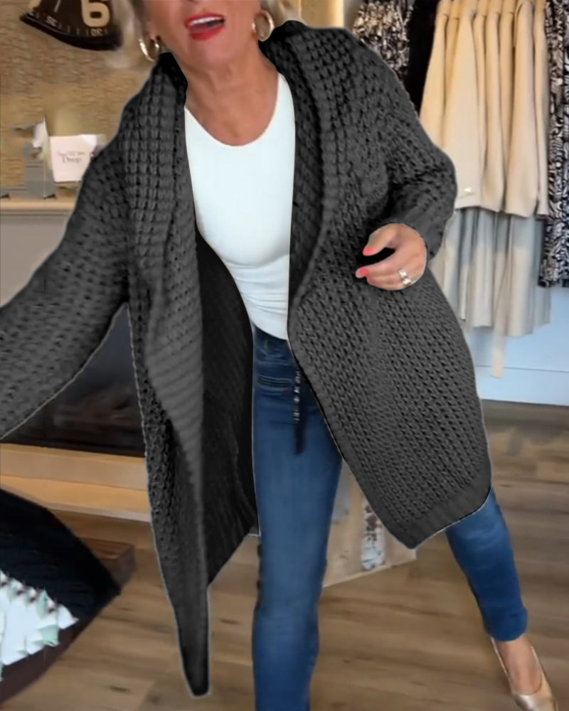 Cardigan de couleur unie