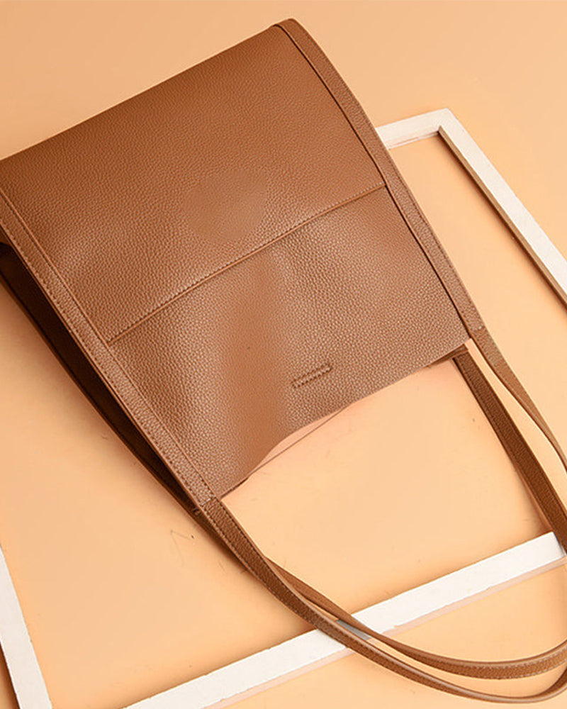 Sac à bandoulière simple de couleur unie