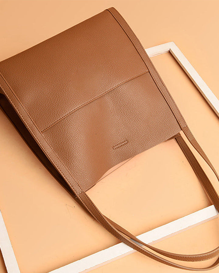 Sac à bandoulière simple de couleur unie