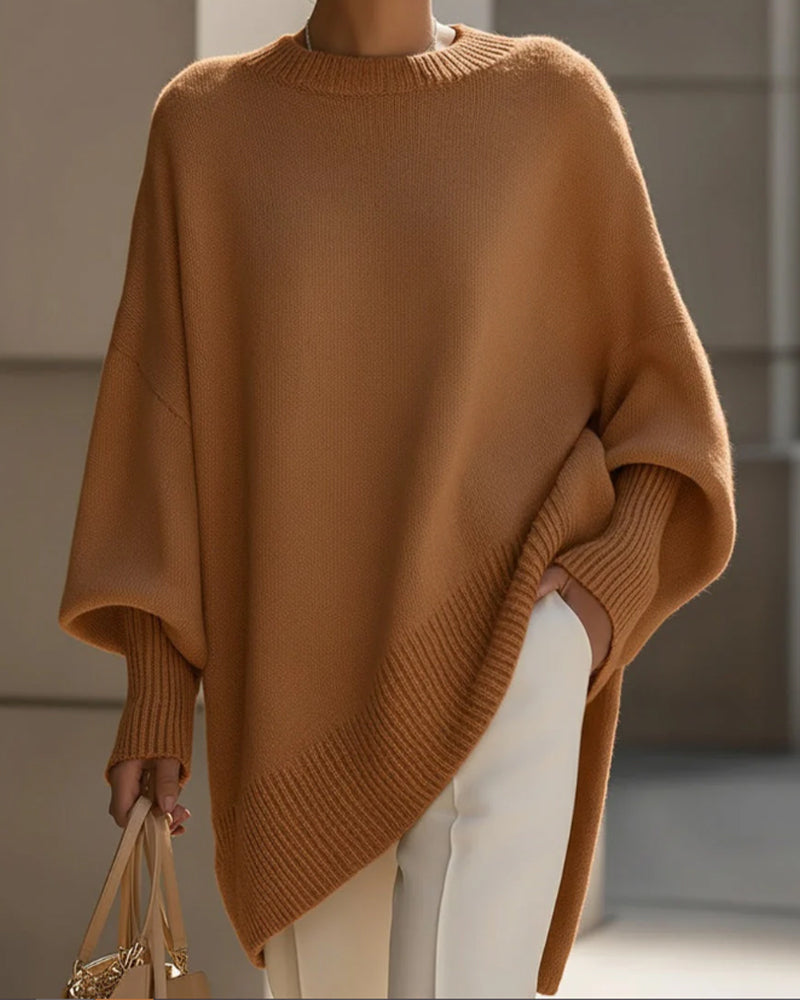 Pull Col Rond Loose Mi-Long