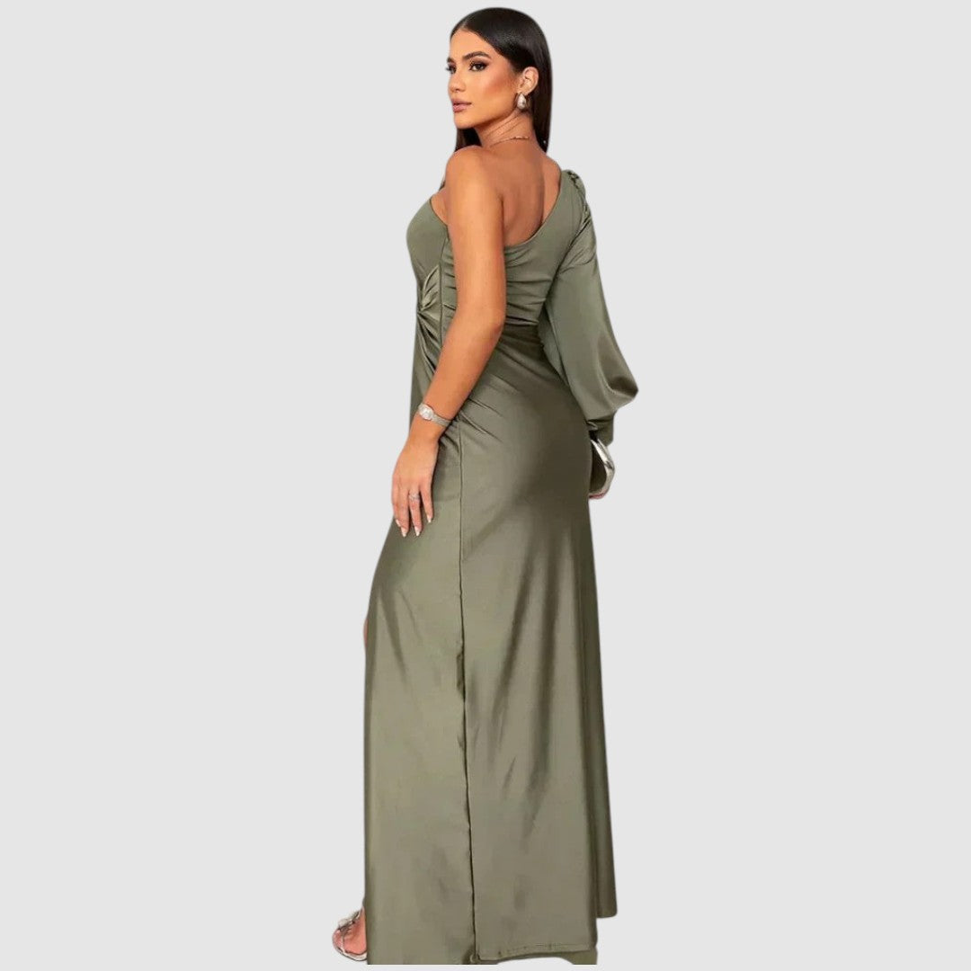 Élise | Élégante robe maxi asymétrique