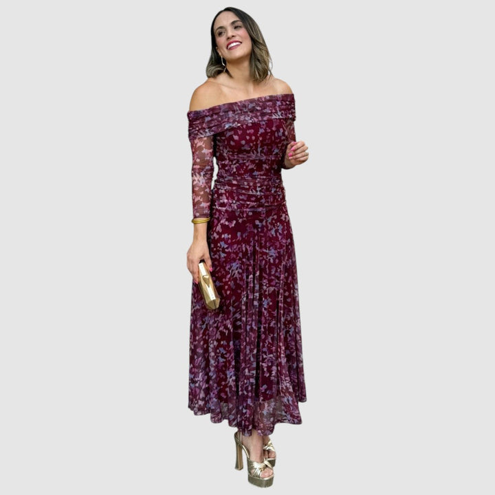 Chloé | Robe aux épaules dénudées