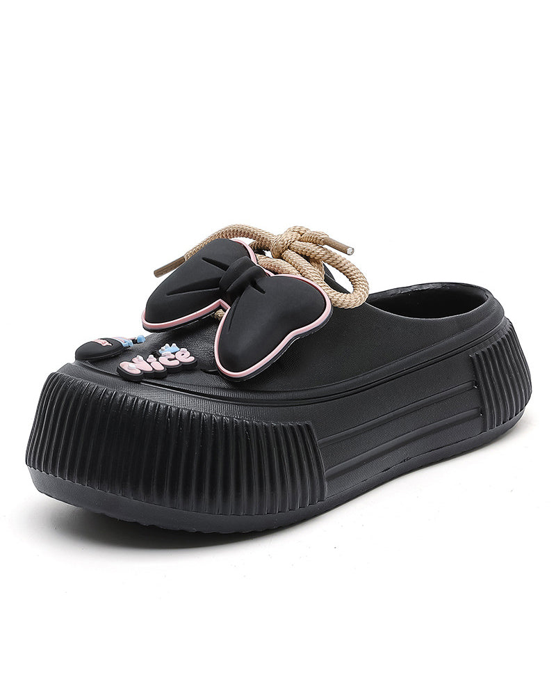 🌴 Chaussons Respirants pour Femmes avec Décoration Fleurie