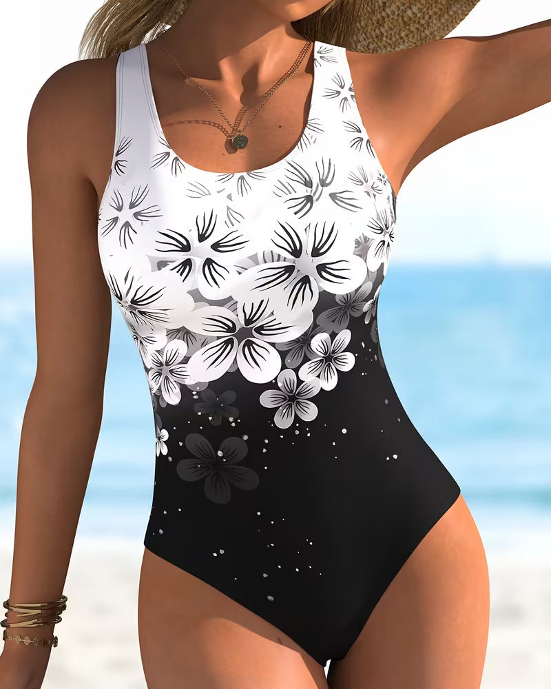 One-Piece Mode Imprimé Fleuri