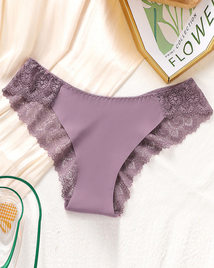 Ensemble De Culotte En Dentelle Pour Femme Avec Contraste En Dentelle