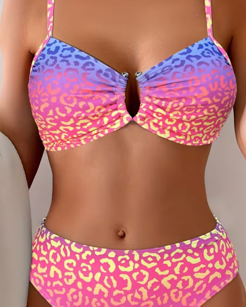 Bikini Stylisé Imprimé Animal