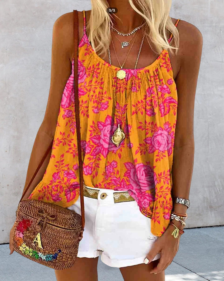 Tank Top Camisole Imprimé Casual