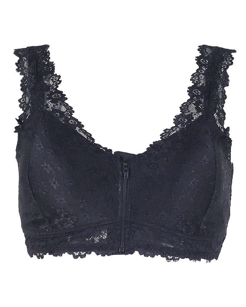 Soutien-gorge Sexy Dentelle Fermeture Éclair Devant