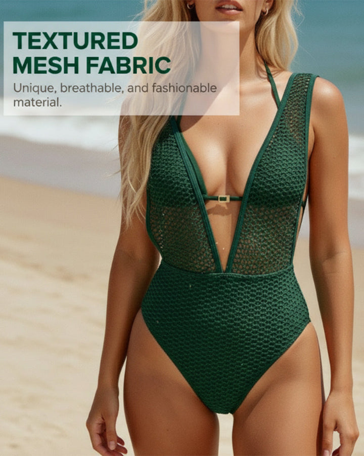 One-Piece Femmes Profond Encolure En V