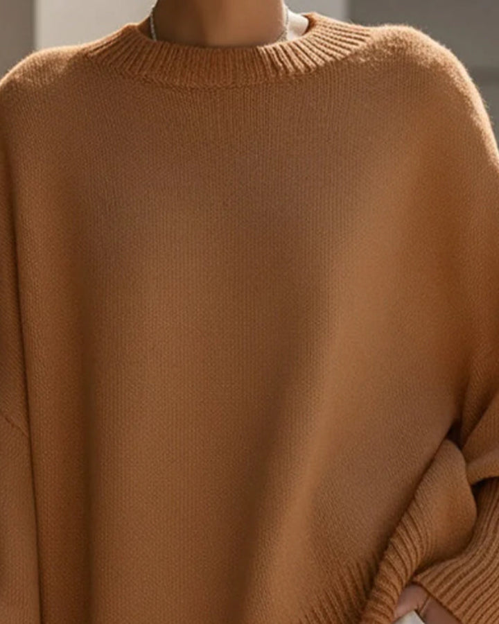 Pull Col Rond Loose Mi-Long