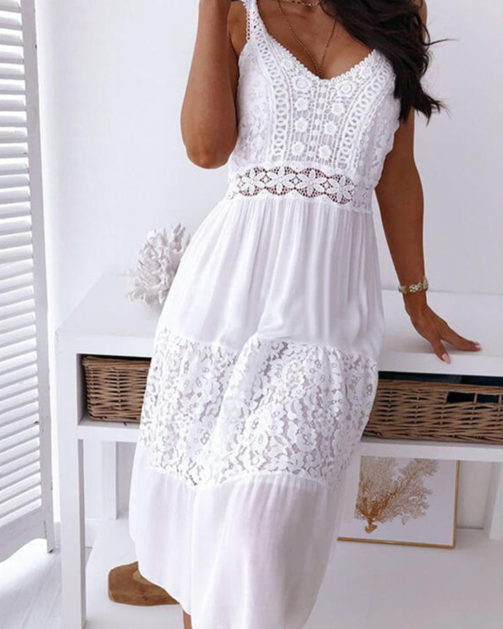 Robe bohème en dentelle