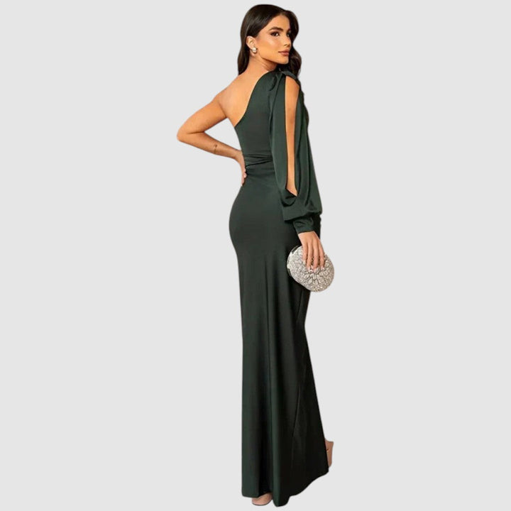 Élise | Élégante robe maxi asymétrique