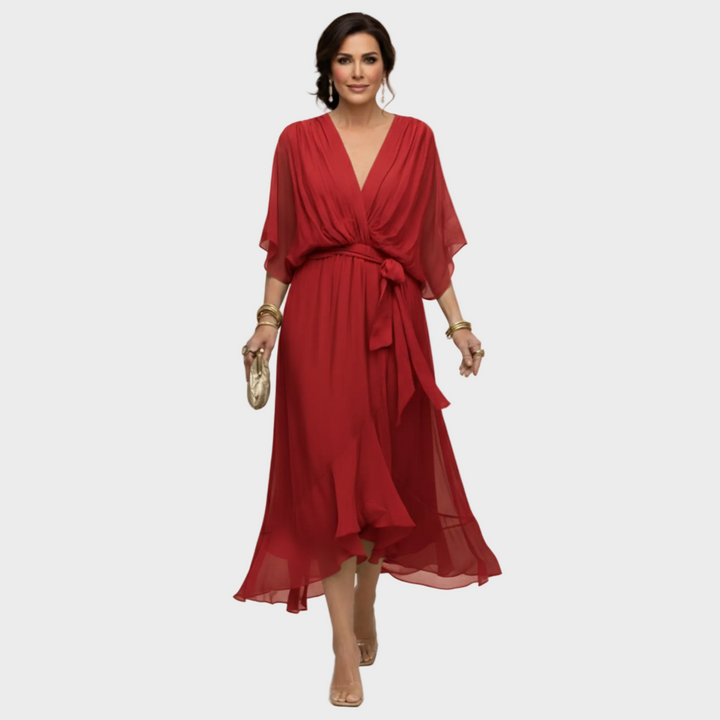 Inès | Robe avec décolleté en V