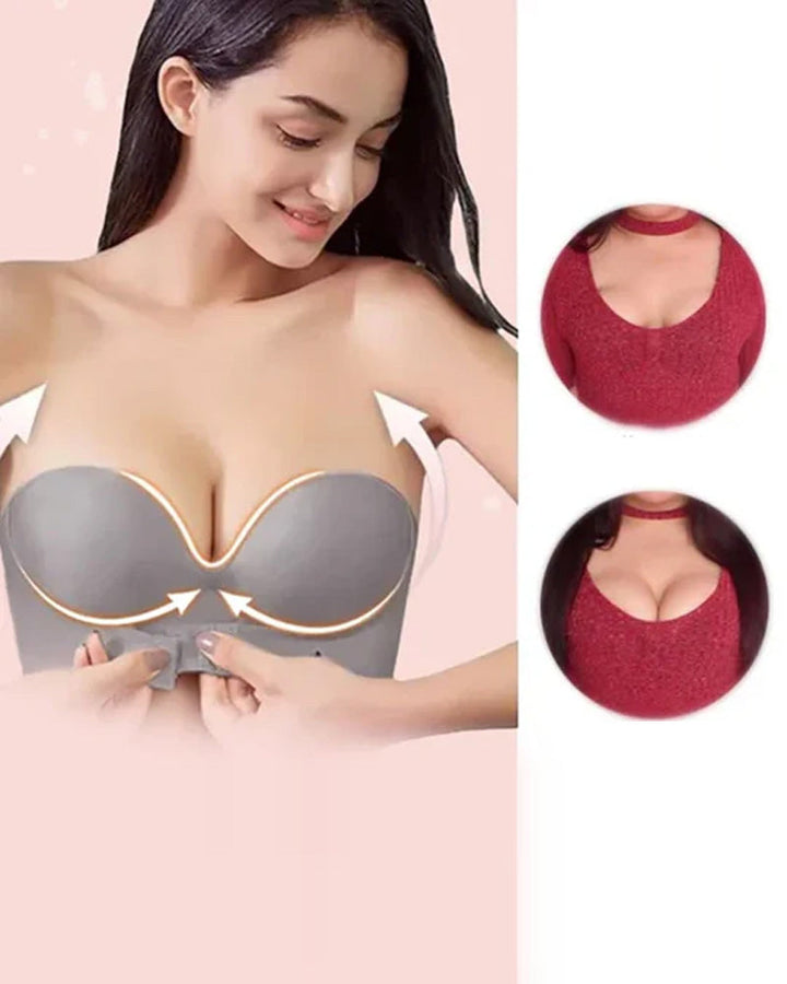 Soutien-gorge sans bretelles avec boucle sur le devant