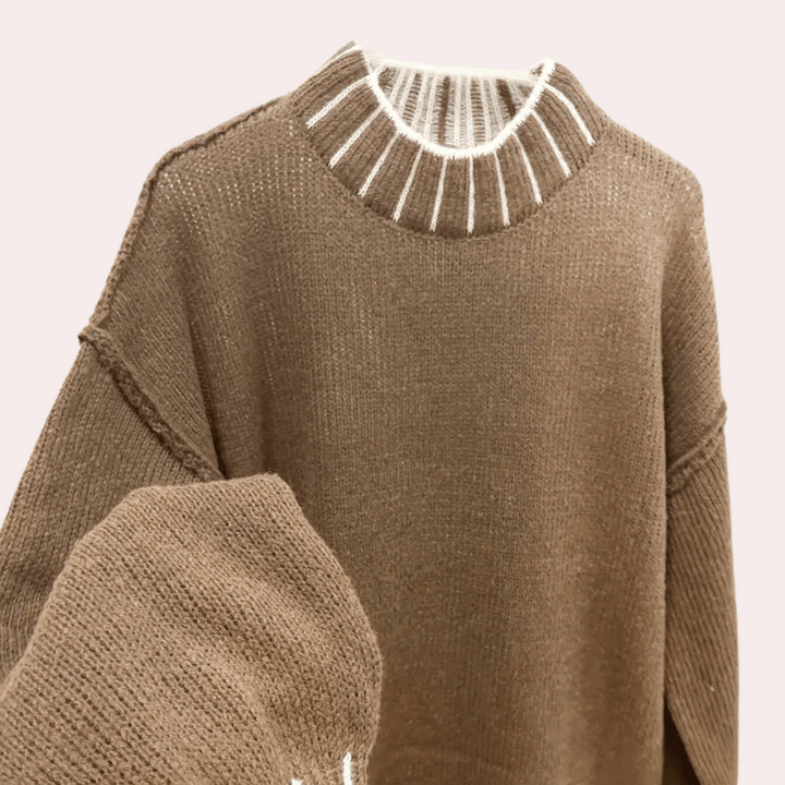 Quentina | Pull d'été à col roulé au style luxueux pour femme