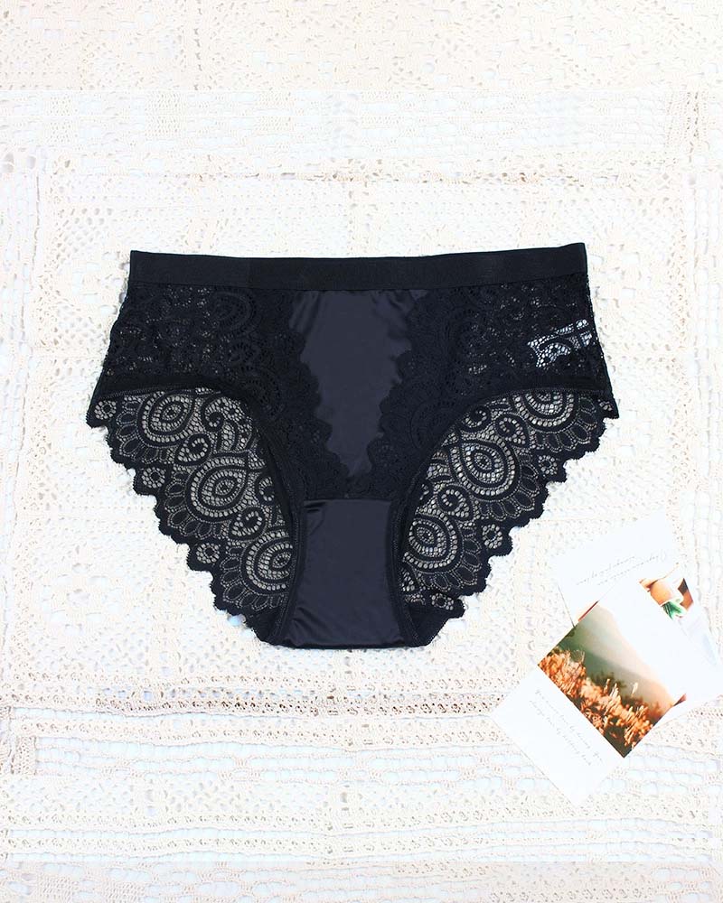 Set De Culottes Femme À Taille Haute En Couleurs Contrastées