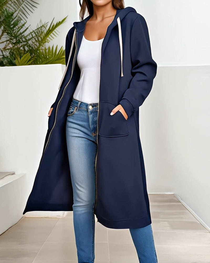Manteau À Capuche Zippé Sweat-Shirt