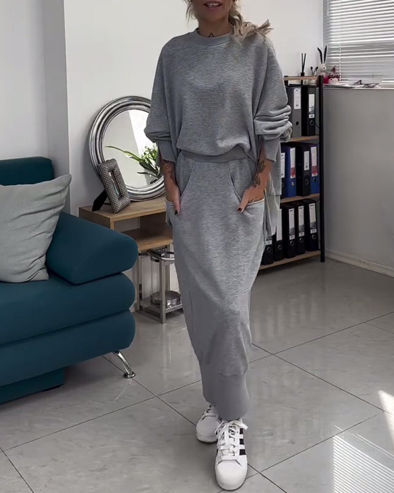 Sweat & Jupe Ensemble Coordonné