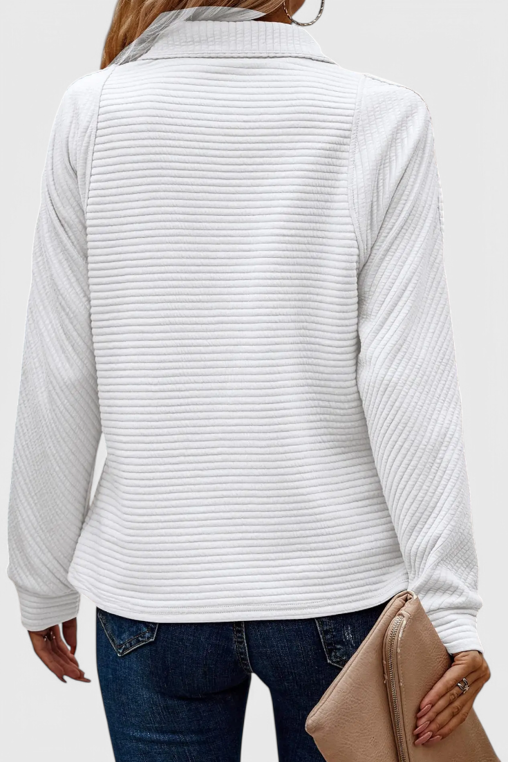 Juliette | Pull à Encolure V et Zip