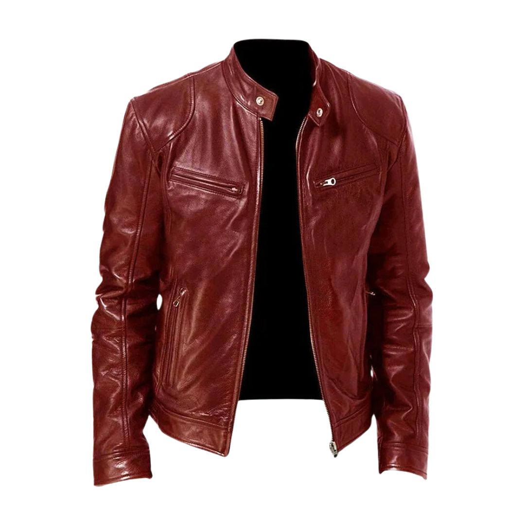 Hugo | Veste en cuir décontractée