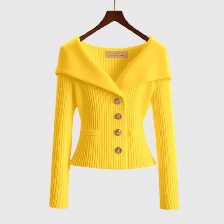 Margaux | Veste en Maille à la Ligne Élégante