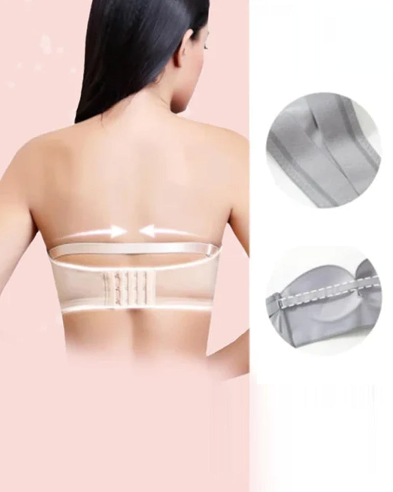 Soutien-gorge sans bretelles avec boucle sur le devant