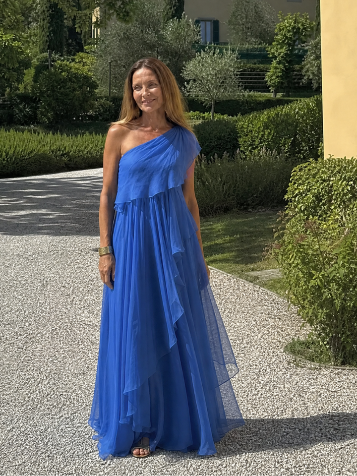 Léa | Robe Maxi aux Volants en Cascade