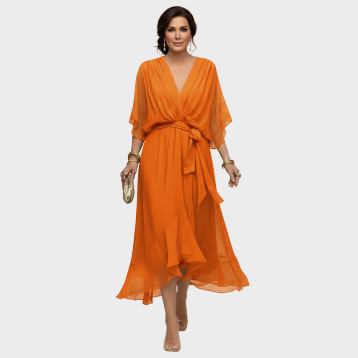 Inès | Robe avec décolleté en V