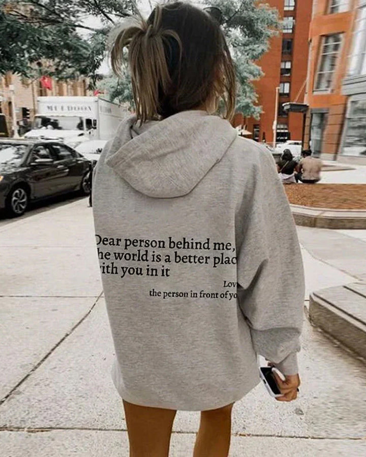 Sweat-shirt « Chère personne derrière moi »