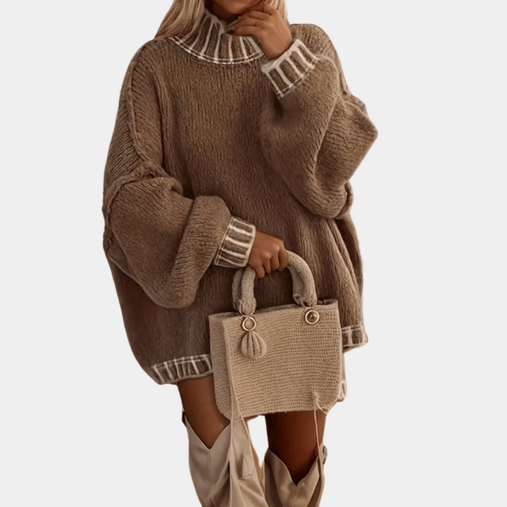 Quentina | Pull d'été à col roulé au style luxueux pour femme