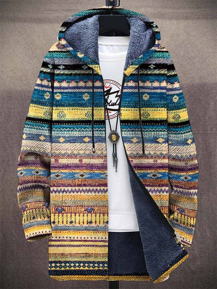 Alix | Gilet doublé chaud avec motif artistique